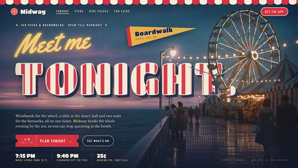 Boardwalk Wheel Hero: an example of what it makes