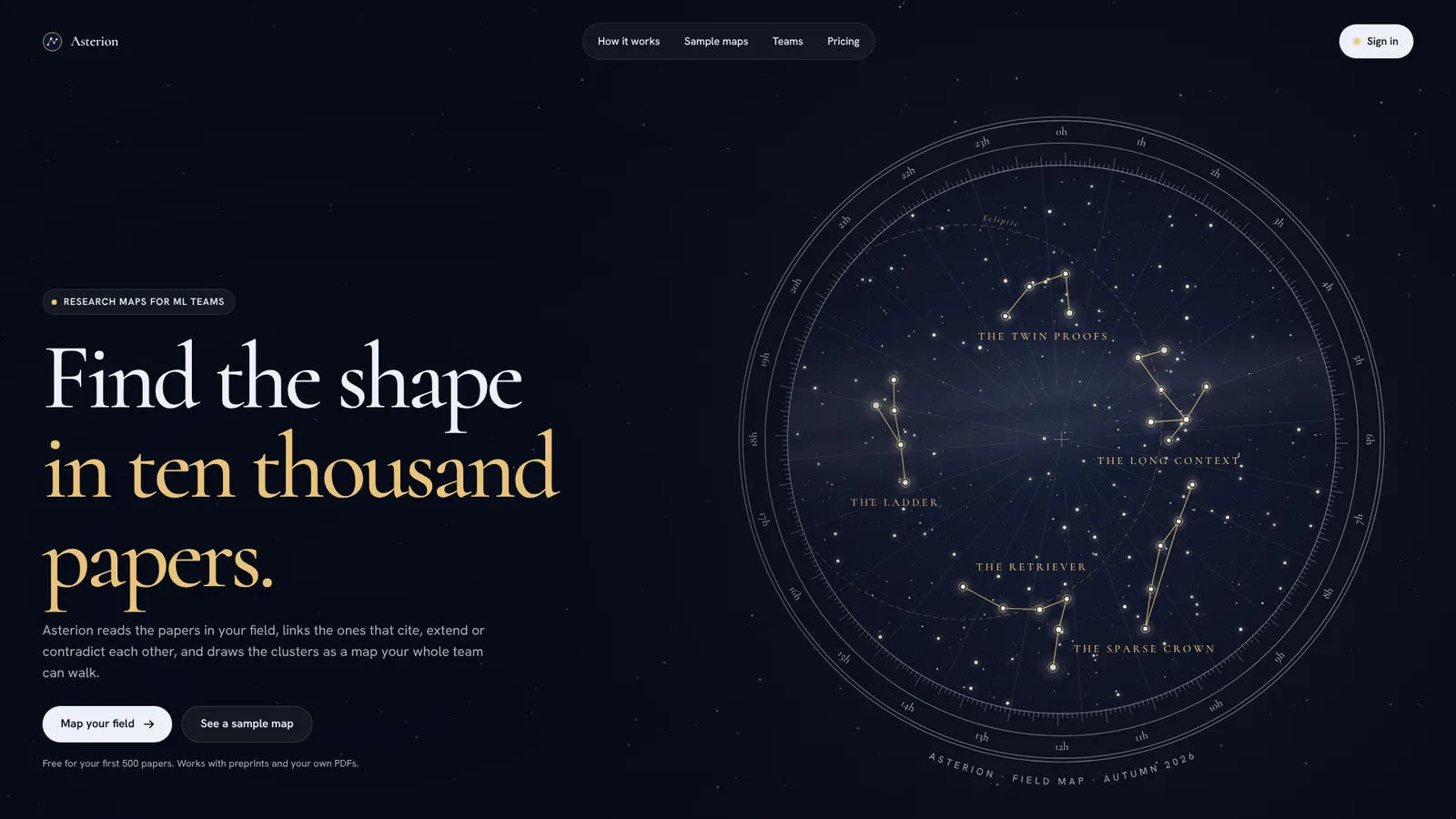 Constellation Map Hero: example result 2