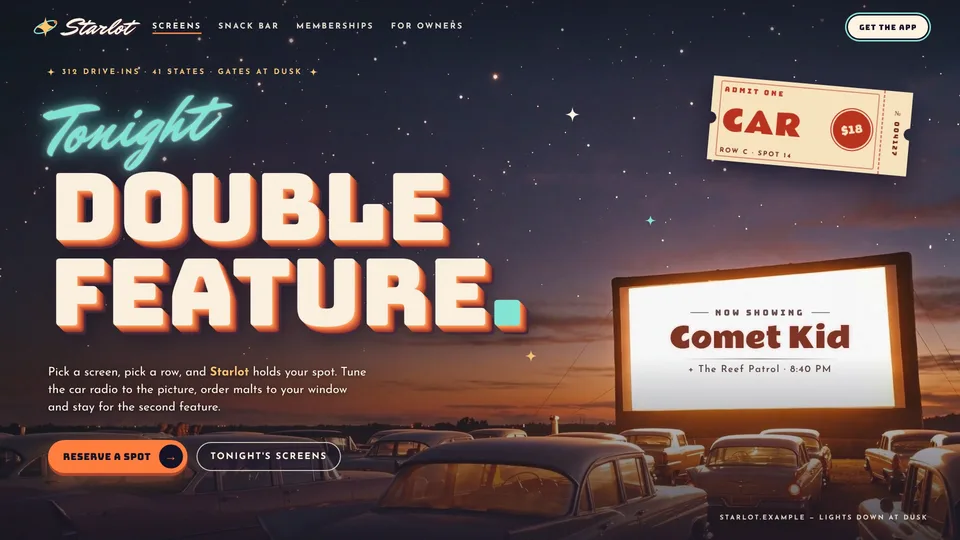 Drive-In Hero: an example of what it makes