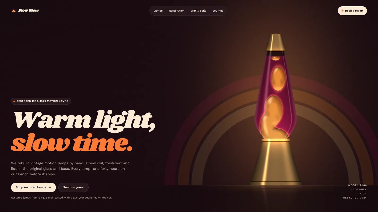 Lava Lamp Hero: example result 1
