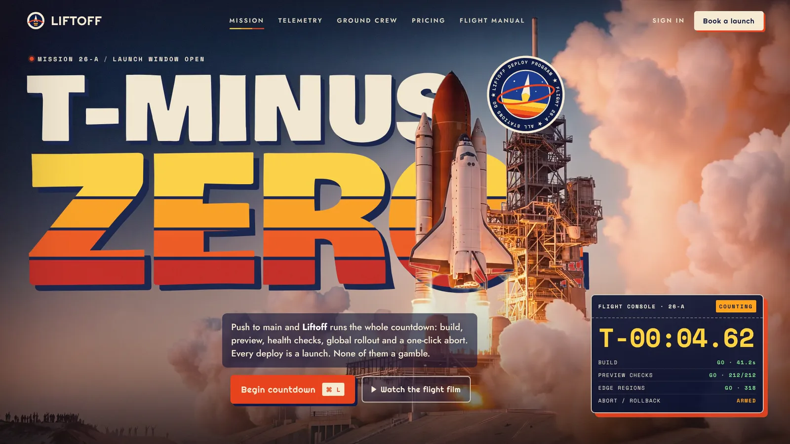 Shuttle Launch Hero: example result 2