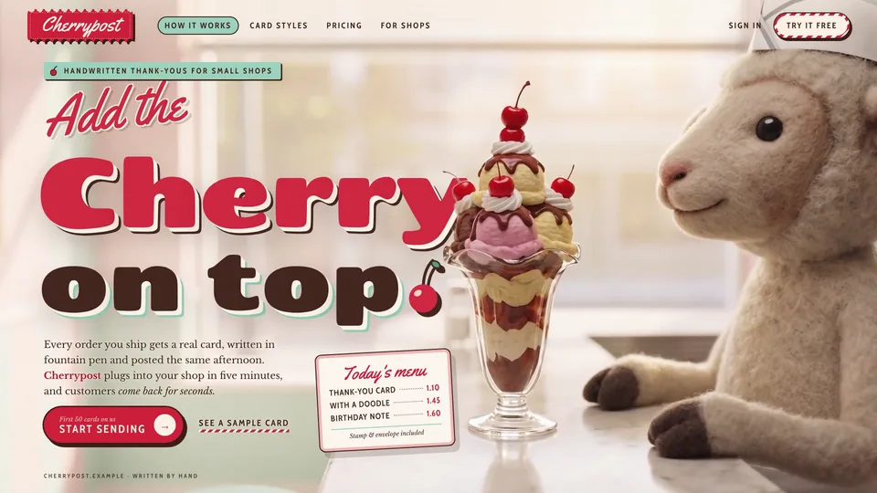 Soda Fountain Hero: an example of what it makes