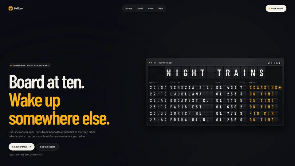 Split-Flap Board Hero: an example of what it makes