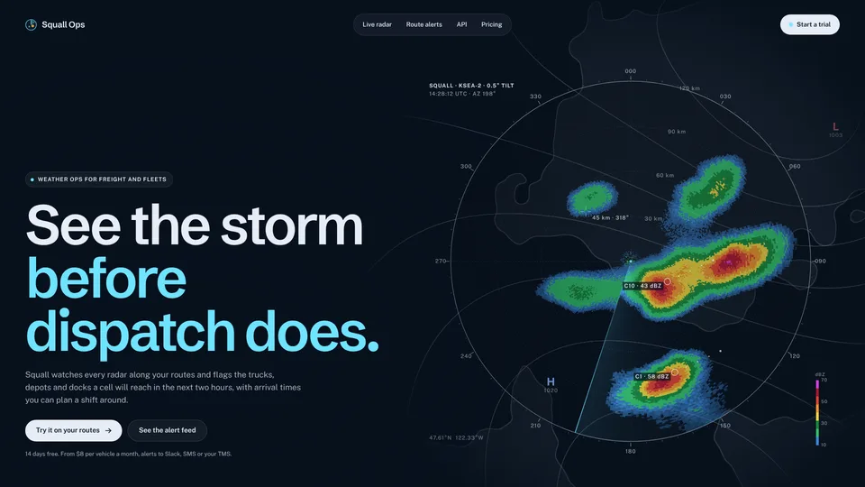 Weather Radar Hero: an example of what it makes